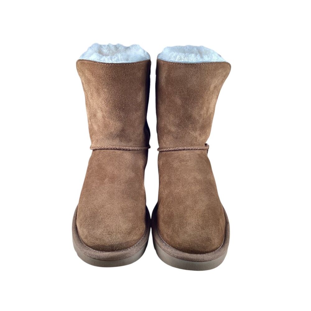 UGG Marciela II Genuine Shearling Chestnut Suede Boots Women's Winter size 6 EUC - Picture 2 of 12
